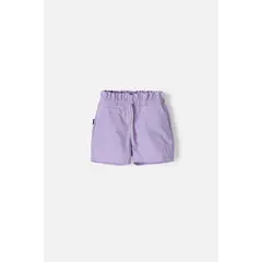 LITTLEMIC - Short de con cordón lavanda para niña 2T a 5T