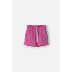 LITTLEMIC - Short de con cordón rosado para niña 2T a 5T