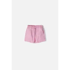 MIC - Short de con cordón rosado para niña
