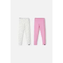 MIC - Leggins X2 de multicolor para niña