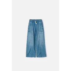 MIC - Jean de amplio azul indigo para niña