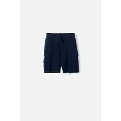 MIC - Bermuda de con cordón azul para niño