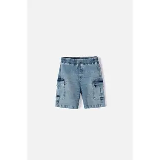 MIC - Bermuda de con cordón azul para niño