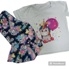 BRYKE - Pijama Niña Caballito Colores en Piel de durazno