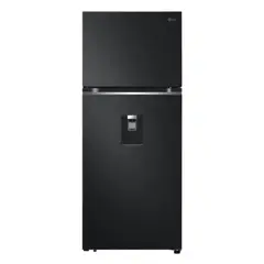 LG - Nevera No Frost Congelador Superior 374 Litros Negro
