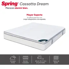 SPRING - Colchón Cassatta Dream Firme - Ortopédico 100x190