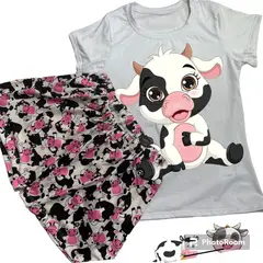 BRYKE - Pijama Niña Vaquita en piel de durazno