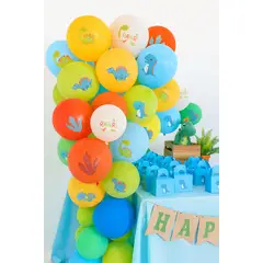 GENERICO - Globos De Latex R12 Dinosaurios X 10 Und