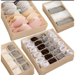 EXPLORA MALETAS - ORGANIZADORES PARA ROPA INTERIOR SET PREMIUM POR 4