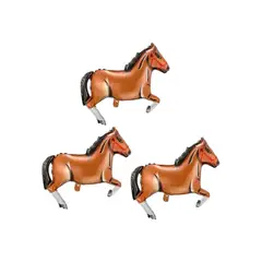 GENERICO - Globos En Forma De Caballo Vaqueros Cumpleaños X 3