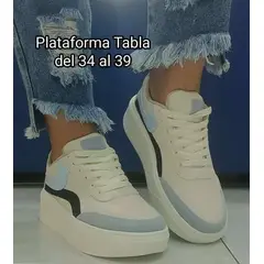 URBAN PLUS - TENIS PARA MUJER BEIGE