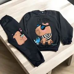 BRYKE - Sudadera Niño Capibara Negra