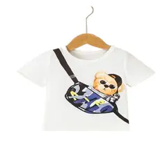100 - Camiseta Blanca Con Oso De Peluche