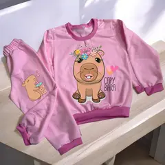 BRYKE - Sudadera Niña Capibara Rosada