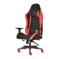 BONNO - Silla Gamer Leaf Confortable Moderna Color NegroRojo