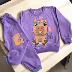 BRYKE - Sudadera Niña Capibara Lila