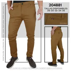 ABC - Pantalon en dril galleta para hombre AAA tipo exportacion full calidad