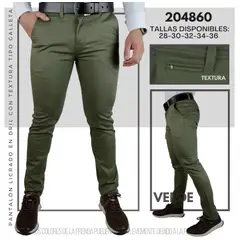 ABC - Pantalon en dril galleta para hombre AAA tipo exportacion full calidad