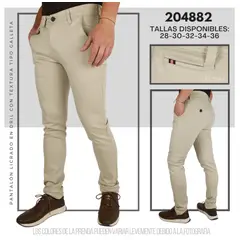 ABC - Pantalon en dril galleta para hombre AAA tipo exportacion full calidad