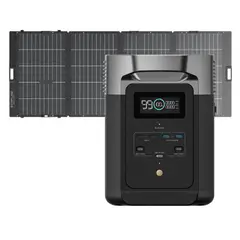 ECOFLOW - Kit Solar Portátil Delta 2 Max + Panel 400 W Bifacial