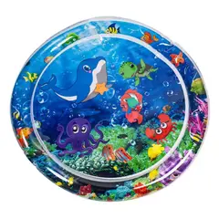 GENERICO - Colchoneta Tapete Inflable Agua Bebé Estimulación 100x100