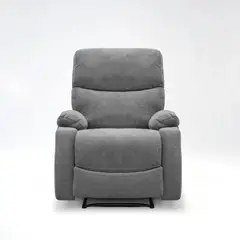 ELITE LIVING - SILLA RECLINABLE ESTATICA VELARA MICROFIBRA PLATA