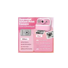 GENERICO - Camara Instantanea Para Niños Videos 26-2 Hd Incluye Colores