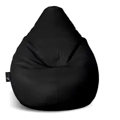 GENERICO - Puff Pera Tamaño L Adulto Grande Color NEGRO
