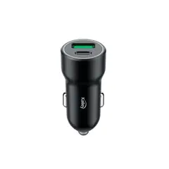 KALLEY - Cargador Auto Dual 20W USB-A 10WUSB-C 10W K-CC Negro