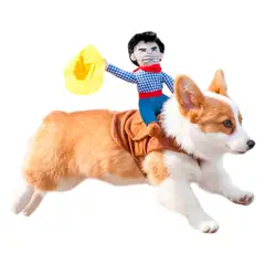 GENERICO - Disfraz De Vaquero Perro Gato Mascotas Halloween S C2001