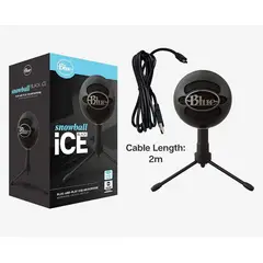 LOGITECH - Micrófono Blue Snowball Ice Condensador Cardioide color negroS