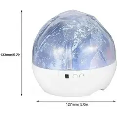 GENERICO - Lampara proyector de animales y planetas infantil de diamantes