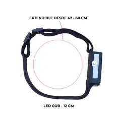 GENERICO - Linterna Minera Led Ajustable + Sensor Recargable Led de Cabeza HK-005