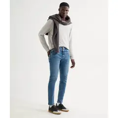 SEVEN SEVEN - Jean Para Hombre Skinny Color Azul Medio Marca #45160595