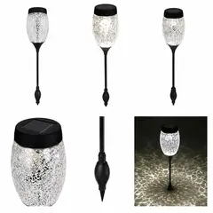 STEREN - Lampara Solar Automática Estaca Jardin Luz Led Patio