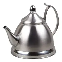 GENERICO - Tetera Clásica con Estilo Moderno - Acero Inoxidable 1L para Té y Café