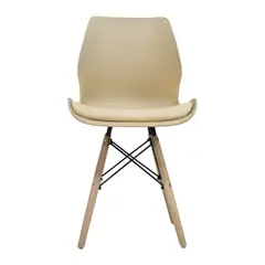 BONNO - Silla De Diseño Brent Arena Moderna Cómoda Color Beige