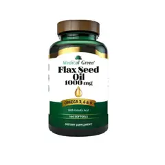 MEDICAL GREEN - SUPLEMENTO FLAX SEED OIL 1000MG X 100 CAPSULAS BLANDAS.