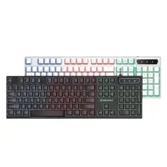 GENERICO - Teclado Membrana Gamer rgb Jertech K348 Negro