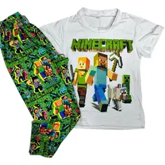BRYKE - Pijama Niño Minecraft en piel de durazno