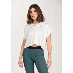 BELIFE - Camiseta polo manga corta blanca para mujer