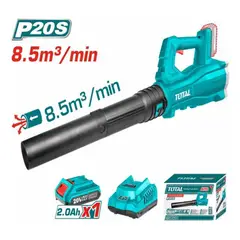 TOTAL - Sopladora Inalambrica 20v Bateria y Cargador Incluido