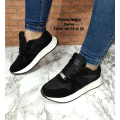 URBAN PLUS - TENIS PARA MUJER NEGROS