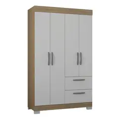 ZER - Armario Closet 4 Puertas Tokyo 188x110x47 Castaño