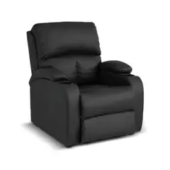 ELITE LIVING - SILLA RECLINABLE PUSH ARM AMBER SINTETICO NEGRO