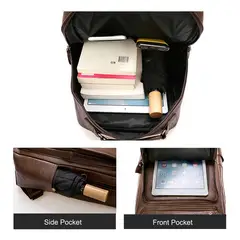 BOLSOS Y ACCESORIOS MB - BOLSO MOCHILA CUERO ELEGANTE PARA TRABJO O ESTUDIO