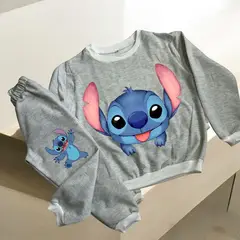 BRYKE - Sudadera Niña Perrito Azul Gris