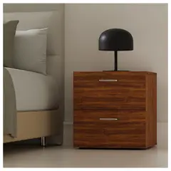 GENERICO - MESA DE NOCHE CON CAJONES - MED BROWN
