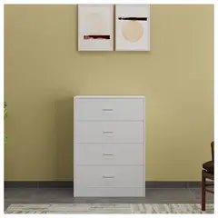 GENERICO - Organizador De Madera 4 Cajones 99cm X 71cm X 37cm SOLAR WHITE