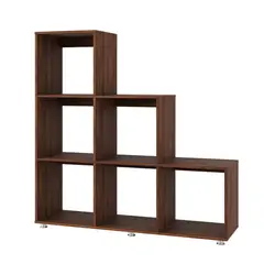 GENERICO - ESTANTE DECORATIVO EN L - MED BROWN